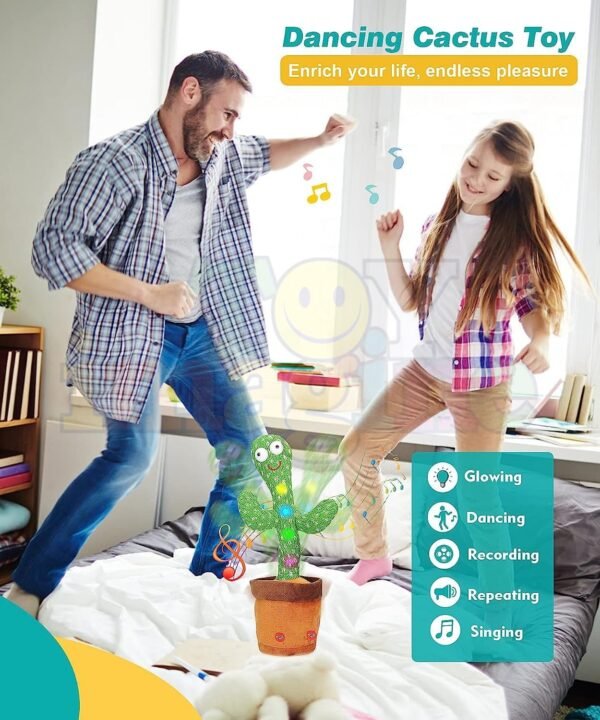 LED Musical Dancing & Mimicry Cactus Toy - Image 3